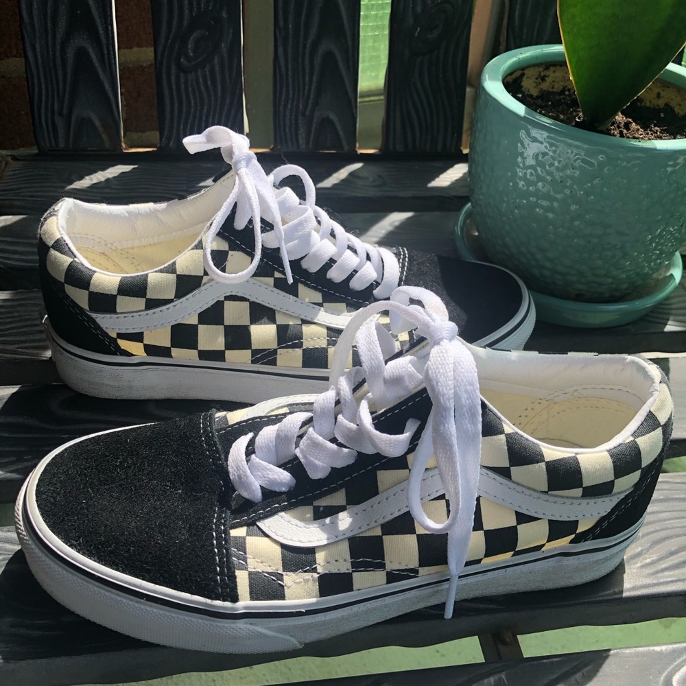Black and White Checkered Vans